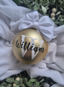 Traditional Personalised Christmas Baubles