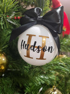 Traditional Personalised Christmas Baubles