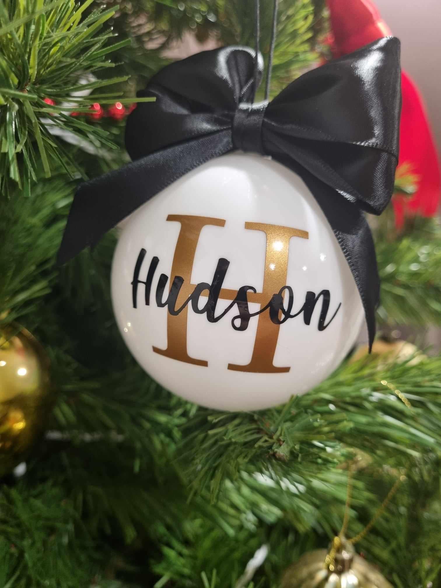 Traditional Personalised Christmas Baubles