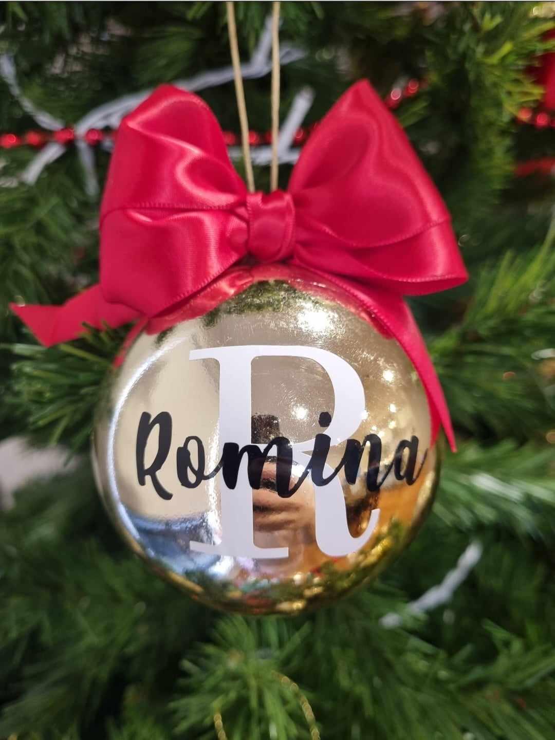 Traditional Personalised Christmas Baubles