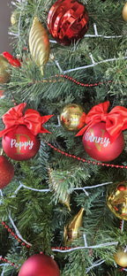 Traditional Personalised Christmas Baubles